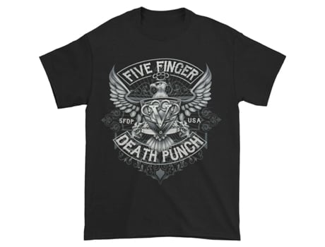 Camiseta ROCKINSTONE Five Finger Death Punch Howe Eagle Crest (XXL)