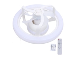 Ventilador De Techo Led Con Luz, Casquillo E27, Rotación De 360° Y Mando A Distancia Para Dormitorios, Cocinas Y Garajes.