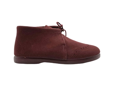 Botas Unisex TOKOLATE Serraje Palavega Cordón Piel Rojo (30)