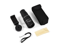 Telescopio Monocular 16x Lente De Cámara Hd Con Soporte Universal Para Teléfonos, Zoom Y Resistente Al Agua