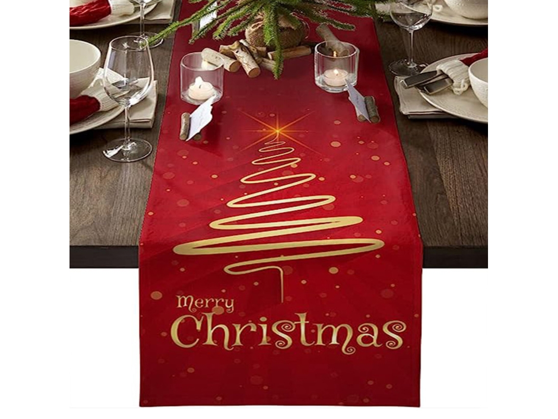 Decoración de mesa navideña, estilo granja, decoración de fiesta familiar. RNEMITERY
