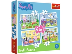 Puzzle PEPPA PIG  peppa pig 4 em 1