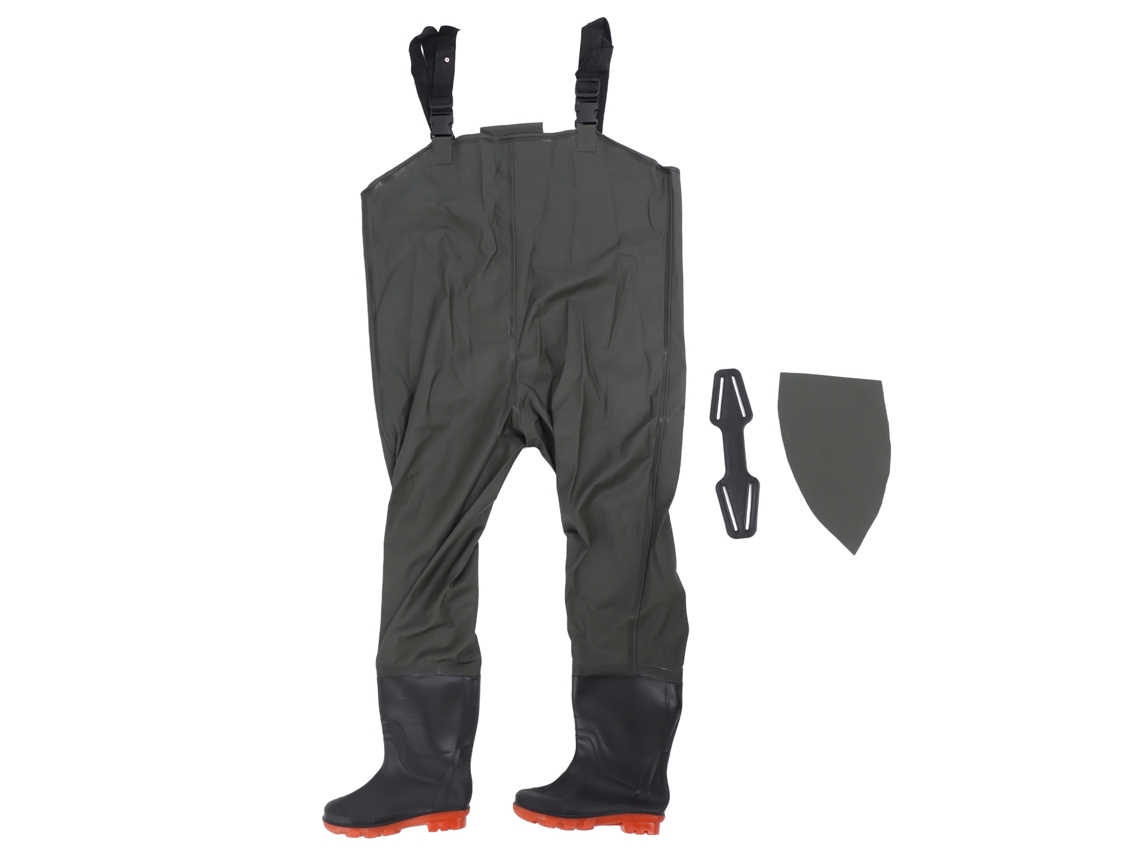 Pantalones De Pesca Impermeables Para Hombre Con Botas Talla 42 Verde