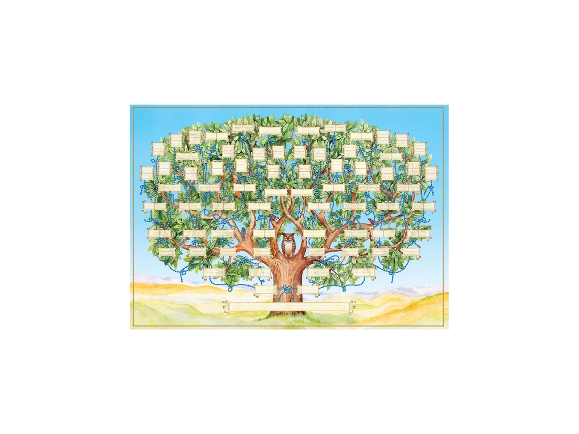 Marco De Fotos Con Árbol Genealógico, 6 Generaciones, Lienzo Rellenable, 60x40cm, Regalo Decorativo Para La Familia.