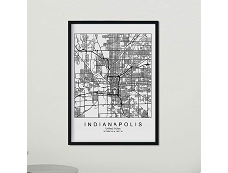 Poster NACNIC Mapa de Indianapolis (A3)