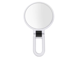 2026-espejo De 15x Doble Lado Portátil Plegable Giratorio De Maquillaje (blanco)