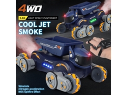 Coche Teledirigido Con Pulverizador, Robot De Juguete De 2,4 Ghz Con Luces Y Música, Regalo Para Niños Y Niñas, Verde.