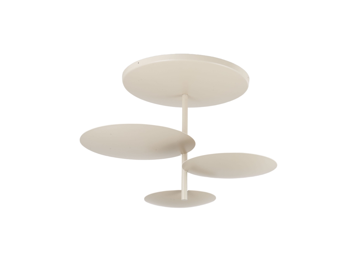 Lámpara De Techo Led Simplon 3x15,5 W Integrada, 5180 Lm, 3000 K, Regulable, Con Corte De Fase, Marco Metálico, Ip20, Clase 1 - Arena