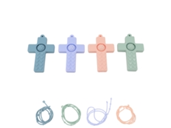 Chupete de silicona para bebés, juguete para masticar para los dientes, chupete cruzado, molar para bebés, juguete para la odontopatía infantil