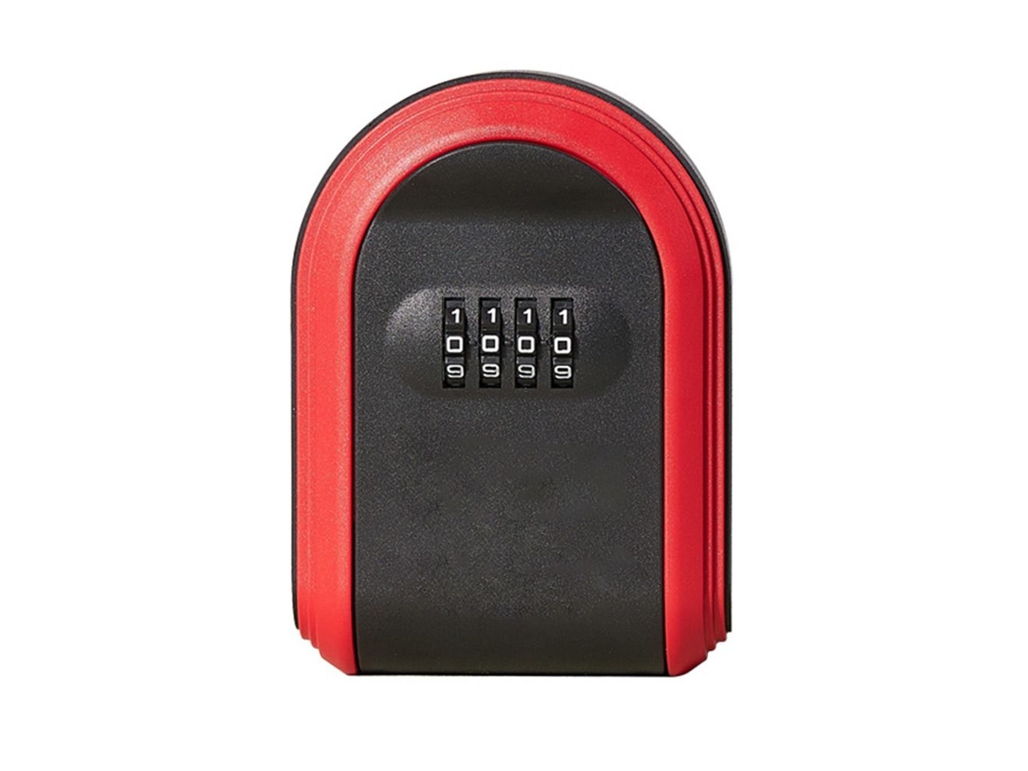 (rojo) Candado De Combinación De 4 Dígitos, Caja De Seguridad Para Llaves, Caja Fuerte Para Llaves