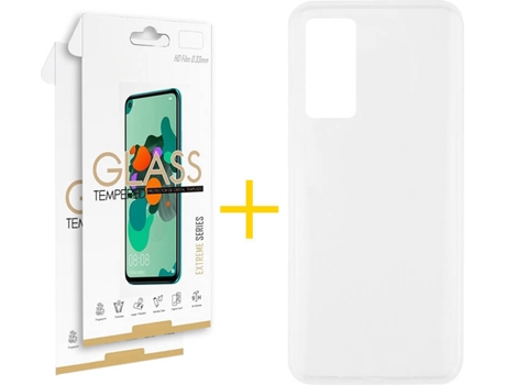 Kit Funda + 2 Protectores de Pantalla TCL 20 Pro SKYHE Liso 3 Transparente