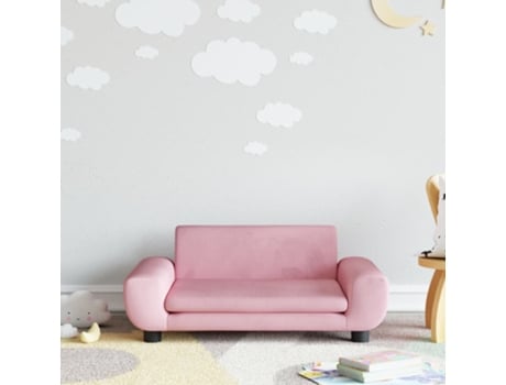 Sofá para niños de terciopelo rosa 70x45x33 cm MAISON EXCLUSIVE