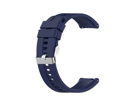 Correa Smartwatch para Amazfit GTS 2e / GTS 2 20mm Silicona con Hebilla Plateada (Azul Medianoche)