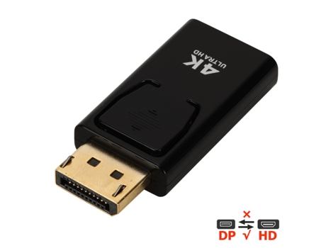 Convertidor de adaptador DisplayPort a HDMI 4K, puerto de pantalla macho Mini DP a hembra, Cable de TV HD, adaptador de vídeo para PC, Cable de TV