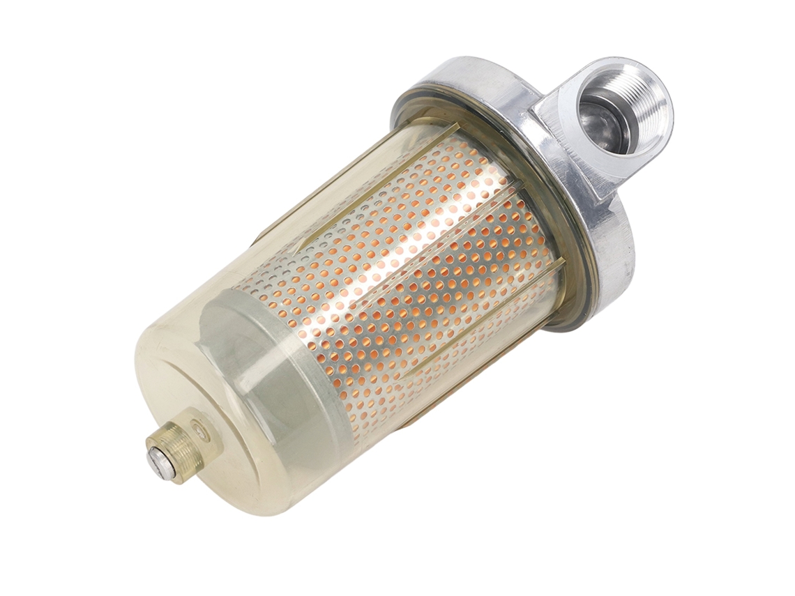 Filtro De Combustible Transparente De 1,3 Pulgadas Para Gasolina Y Diésel Con Filtración De 30 Μm Y Válvula De Drenaje.
