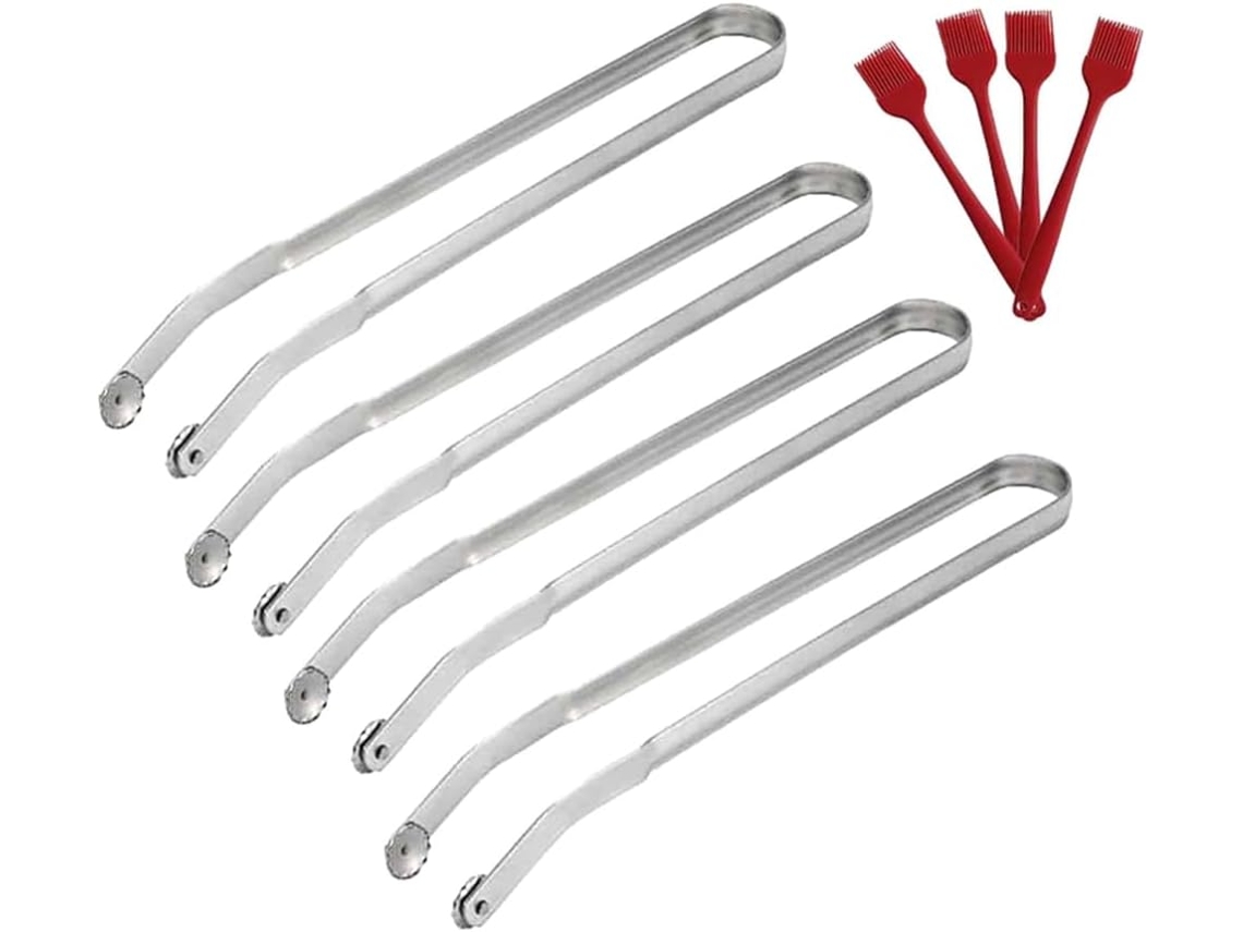 Pinzas para dar vuelta a las salchichas, pinzas de cocina, pinzas para barbacoa, pinzas para asar salchichas, pinzas Gokoco