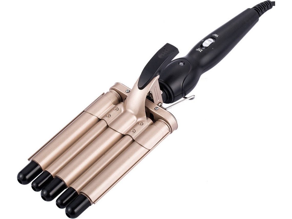 Moldeador De Cabello M-105 180°c 210°c 2 Ajustes De Temperatura Dorado*