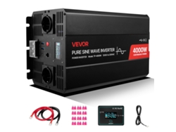 Inversor de potencia Vevor de 4000 W, 12 V CC a 230 V CA, onda sinusoidal pura