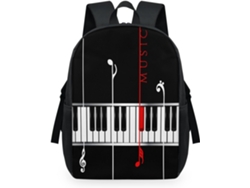 Mochila Temática Musical Piano Para Niños Niñas Hombres Mujeres Motivos Musicales Mochila Versátil Escolar