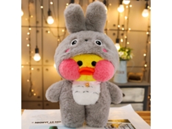 20du26 Muñeco de peluche Patito amarillo Disfraz de gato Perro Regalo de Navidad para niños 30cm