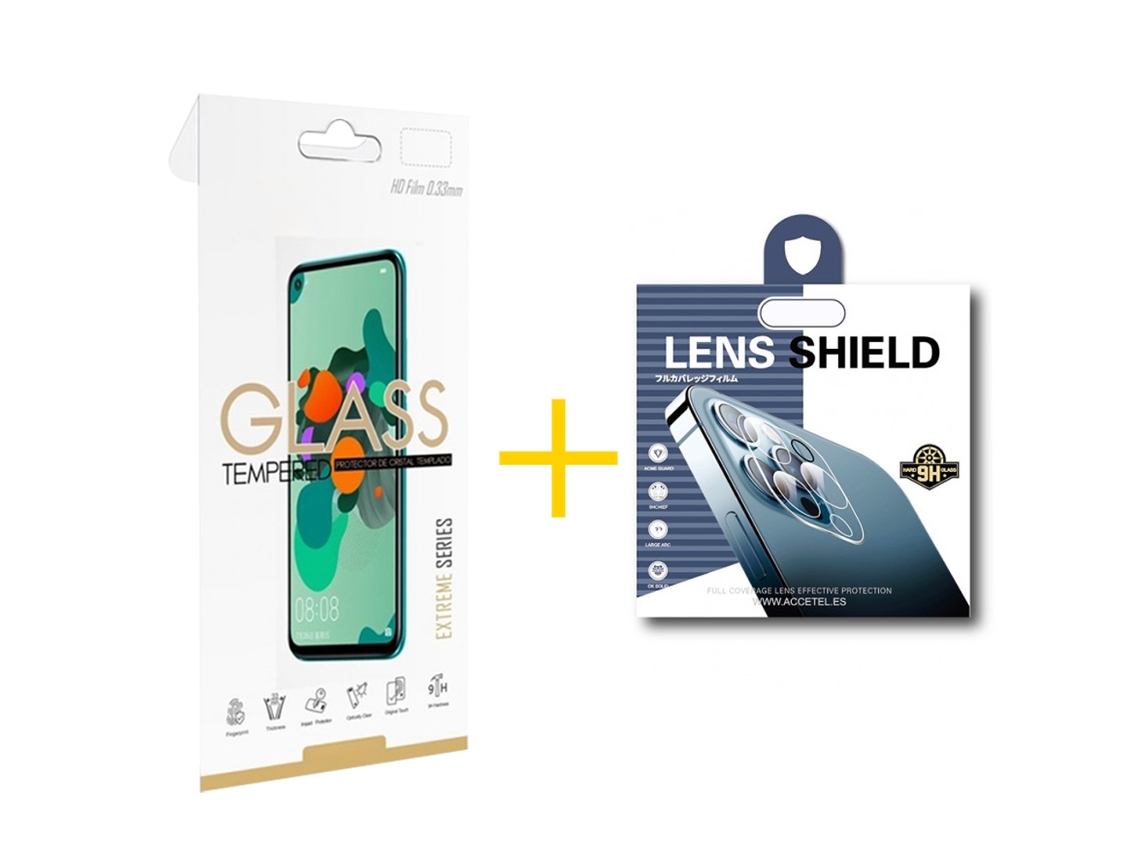 Pack Película de Vidrio Templado 2.5D + Película de Cámara Trasera de Vidrio Templado SKYHE por Apple iPhone 16 Pro Max Incoloro