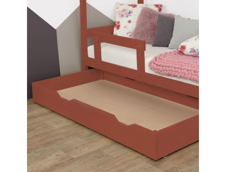 Cajón de cama BUDDY 90 x 200 - BENLEMI rojo ladrillo