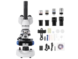 Microscopio trinocular compuesto Succebuy 40 5000x con luz LED para uso en laboratorio