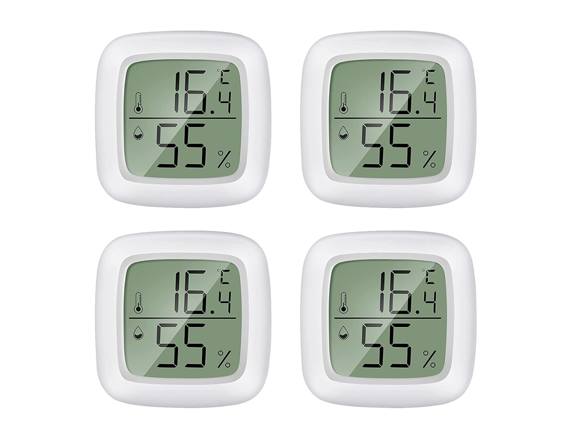 Guardián del clima interior, sensor digital, termómetro interior con higrómetro, tamaño mini para un control preciso de la temperatura y la humedad.