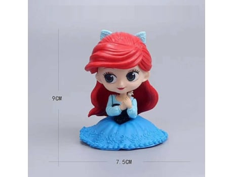 Muñeco GAATPOT Disney Princess Toys Action Figures Snow White Alice Belle Mermaid Fairy Doll Decoration Children Gift 9.5Cm