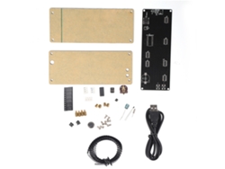 Kit De Reloj Digital Para Armar Con Rejilla Led E Indicador De Temperatura En Acabado Acrílico, 5v