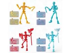 Figura De Esqueleto De 13 Cm De Henten Home, Articulada Y Móvil, Para Coleccionistas Como Decoración De Mesa (4 Piezas)