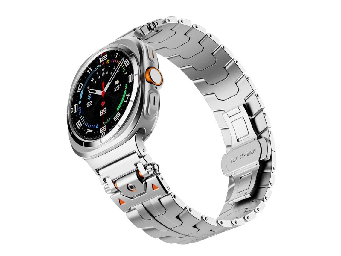 Correa de acero inoxidable con cierre de mariposa para Samsung Galaxy Watch Ultra 2025 CSYY