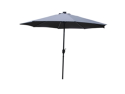 Manarola Sombrilla  Gris  Redonda 2,92 X 2,92 M Led