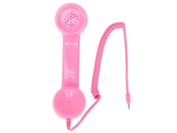 Auriculares Retro Antirradiación Con Micrófono Para Teléfonos Móviles Y Ordenadores - Rosa