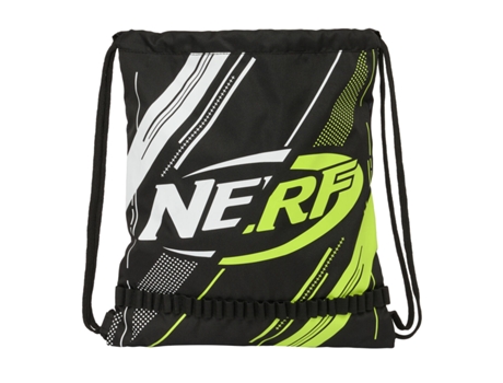 Bolsa Mochila con Cuerdas NERF Get ready Negro 35 x 40 x 1 cm