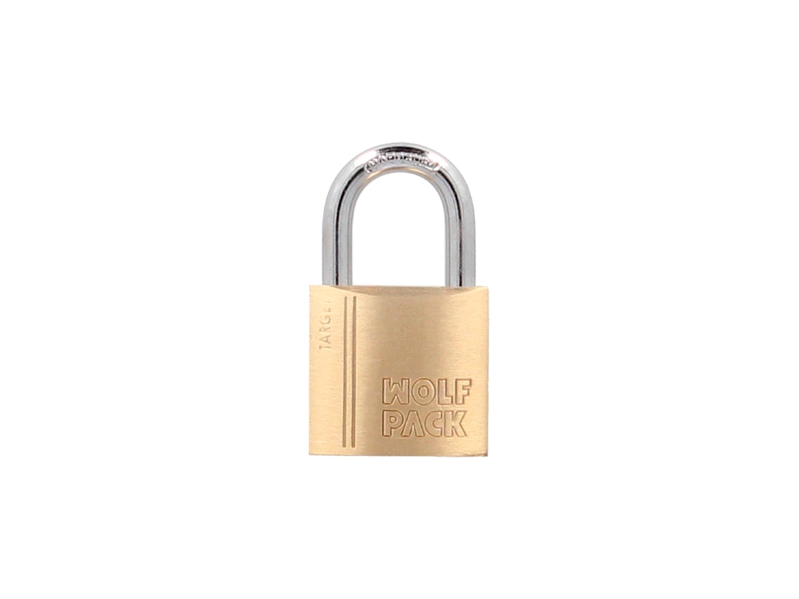 Candado Laton Arco Normal 30 mm Serie Target. Arco Endurecido. Candado Maletas. Candado Taquillas. Candado Puertas WOLFPACK LINEA PROFESIONAL LINEA PROFESIONAL