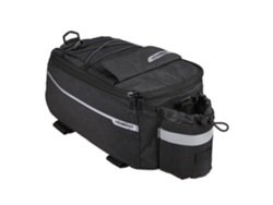 Relaxdays Bolsa Portaequipajes Bicicleta, Isotérmica, Alfiorja Bici Con Portabotellas, Mochila Impermeable, Negra