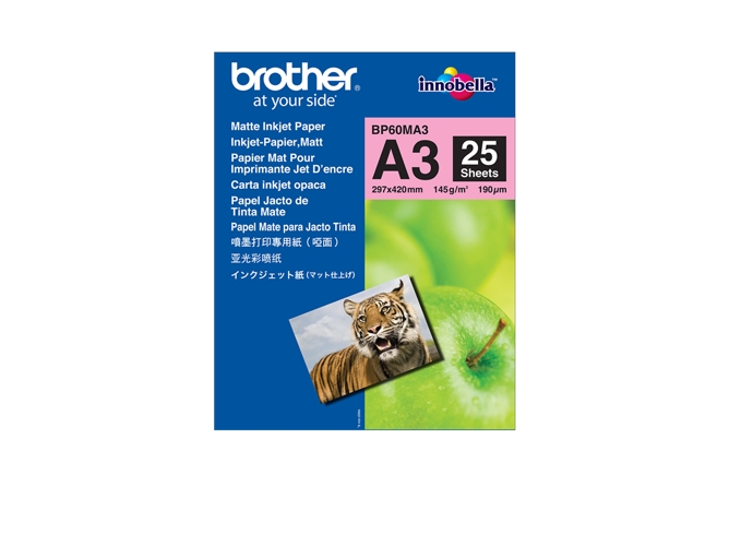Papel Fotográfico BROTHER Mate A3 BP60MA3