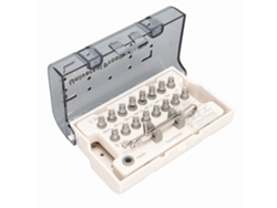 Kit de destornillador para implantes dentales, 16 piezas, acero inoxidable, profesional, resistente al calor y preciso.