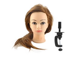 2026 - Cabeça de manequim para treinamento em cabeleireiro e cosmetologia com fibra de alta temperatura