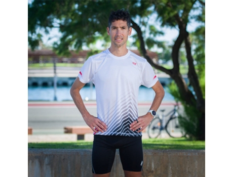 Camiseta de Hombre para Running 42K RUNNING Ozone Blanco (2XL)