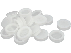 Tapa de ventilación de plástico de malla cuadrada para zapatero, blanca, 16 mm, 20 unidades CHABERLU