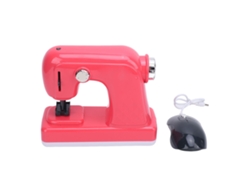 Ats-máquina De Coser Juguete Para Niños Niñas Baterías Kit Educativo De Iniciación Jugar A Coser