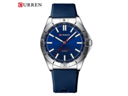 Reloj Deportivo Para Hombre (azul) Con Correa De Caucho, Esfera Grande, Movimiento De Cuarzo.
