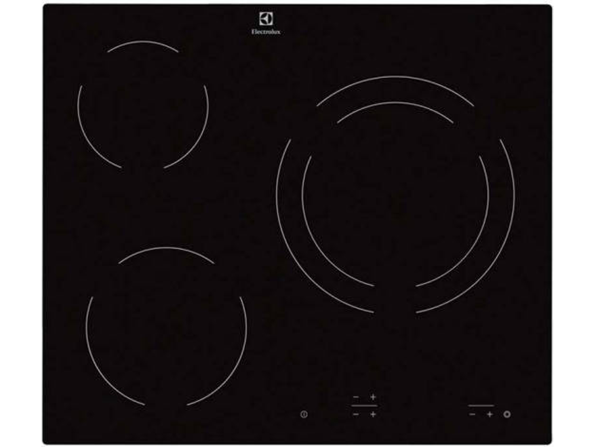 Placa de Vitrocerámica ELECTROLUX EHF6231IOK (Eléctrica - 59 cm - Negro)
