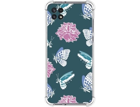 Carcasa Samsung Galaxy A22 5G TUMUNDOSMARTPHONE Dibujos Antigolpes Flores 10 Multicolor
