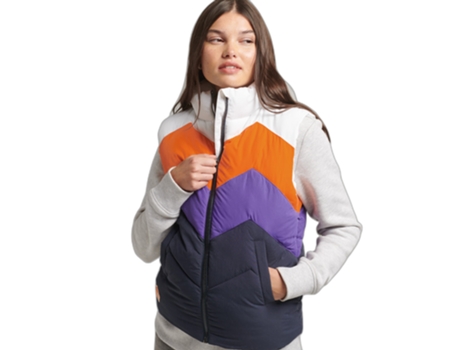 Abrigo para Mujer SUPERDRY (M - Nylon - Azul)