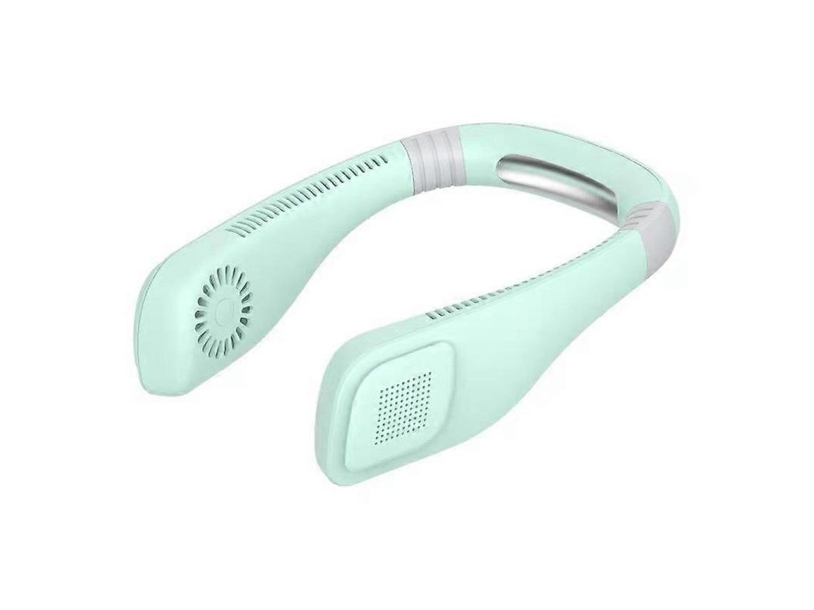 Mini ventilador de collar sin hojas USB verde