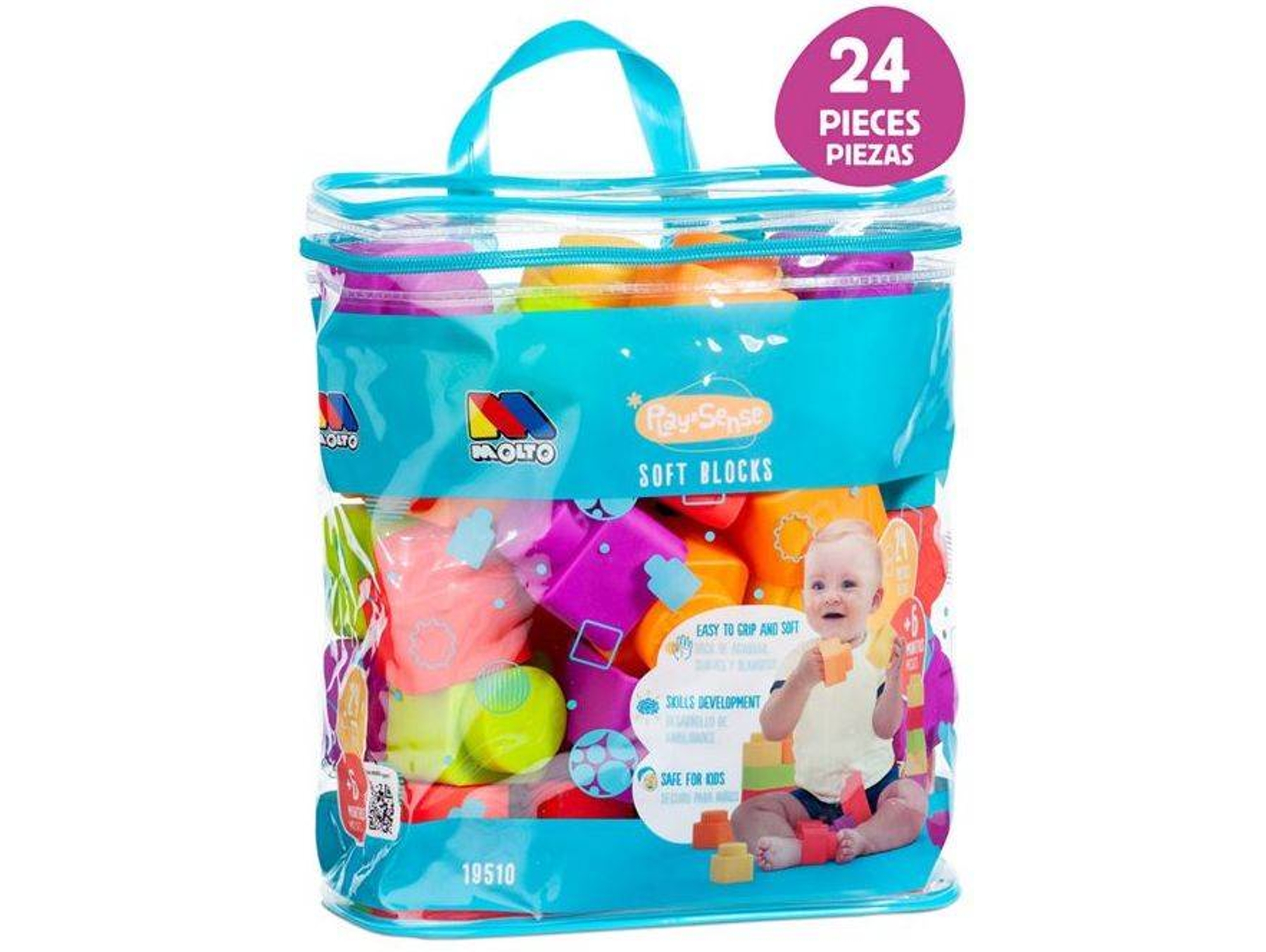 Blocs de Construcción MOLTO Sensorial Blocks 24 Pcs (Edad Mínima: 1 Año - 24 Piezas)