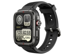 Reloj inteligente con corona digital, movimiento, salud, frecuencia cardíaca, oxígeno en sangre, reloj inteligente, asistente de voz, negro, Yizhood